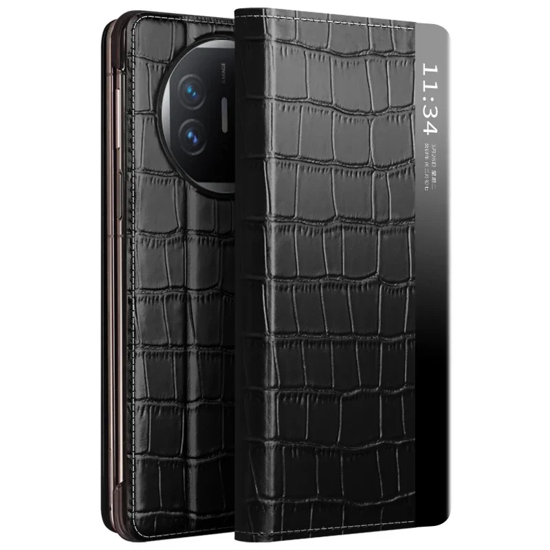 QIALINO Genuine Leather Business Luxury Flip Cover Case - Premium Protective Headlayer