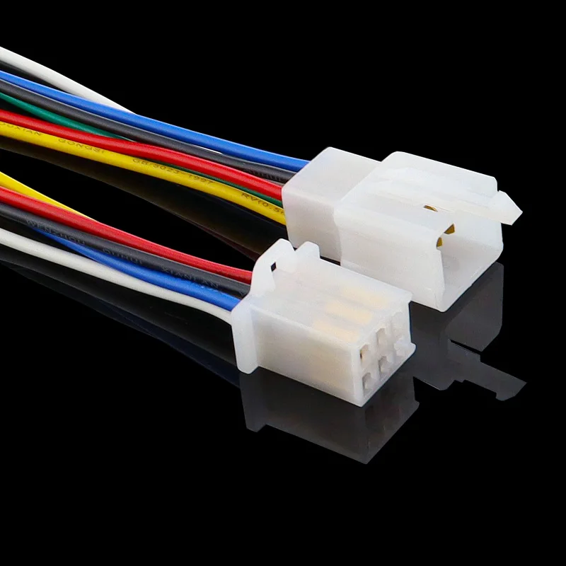 6 Pin Way Electrical Wire Connector Plug Set 1 Kit auto connectors cable total length 21CM