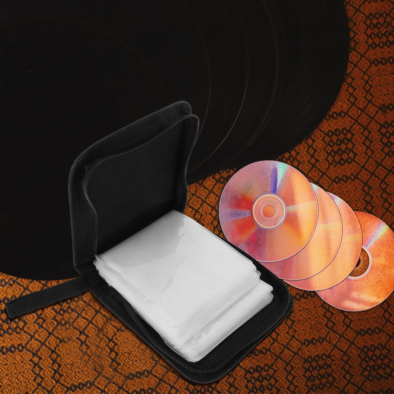 Car Cd Storage Bag 40 Capacity Lightweight Portable Disc Holder Dvd ...