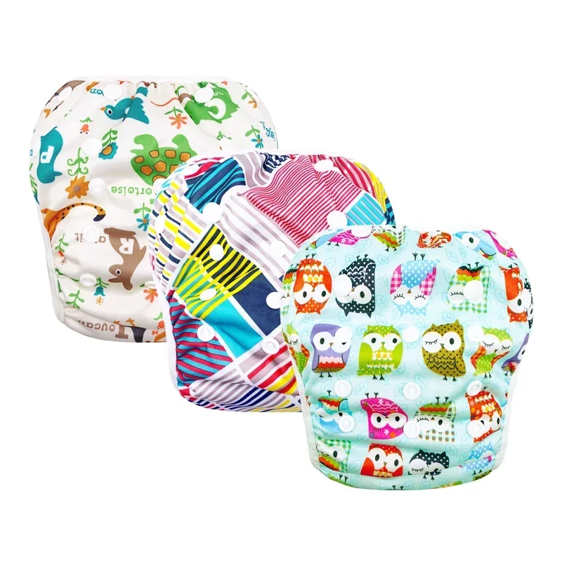 

3pcs/set Baby Diapers for Children Swimsuit Reusable Diaper Panties Nappies Training Pants for Shorts Children's Swim Trunks