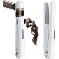 Mini fer à lisser et bigoudi sans fil, outil chaud de voyage Portable, chargement USB sans fil, Support de boucles droites 1
