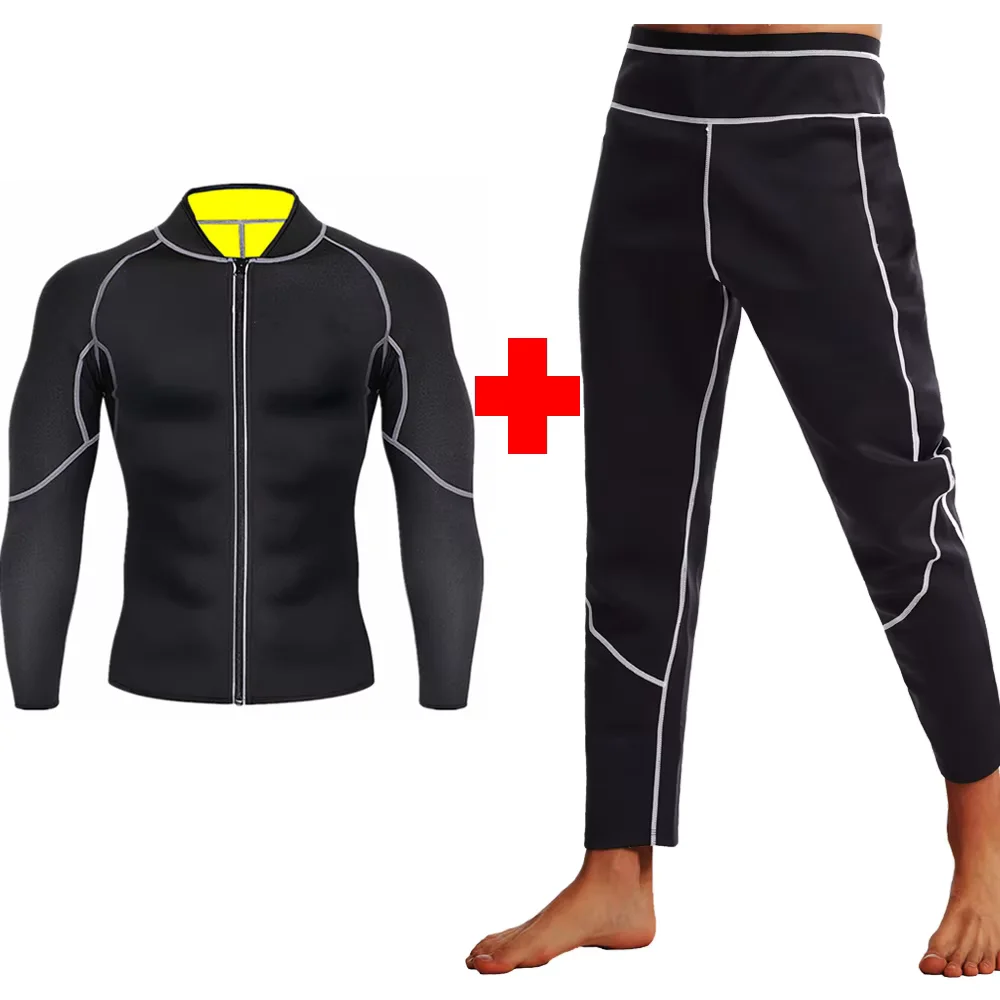Sports Suit Men Exercise Two Pieces Set Fitness