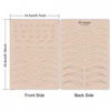 1PC Asia Eyebrow Hair Stroke Pattern Pad Both Side Print Design Synthetic Skin Rubber Plate for