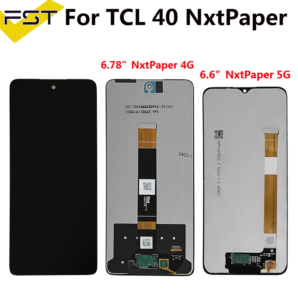 Original 6.78 inch For TCL 40 NxtPaper 4G T612B LCD Display Touch