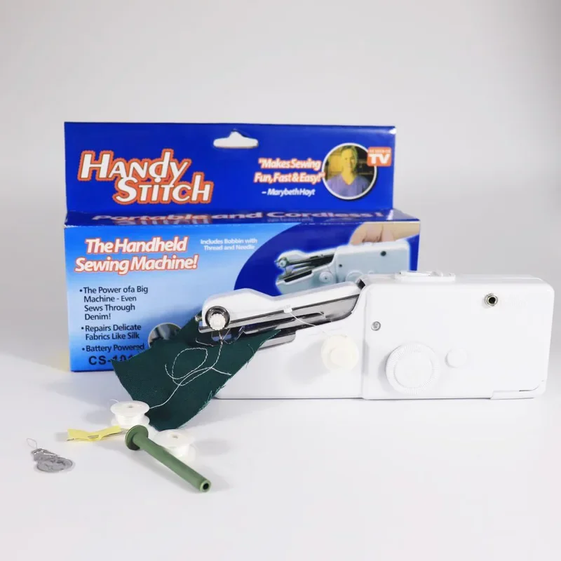 Mini Handheld Sewing Machine, Quick Sewing Portable Sewing Machine, Portable Sewing Machine Suitable For Home - White 2