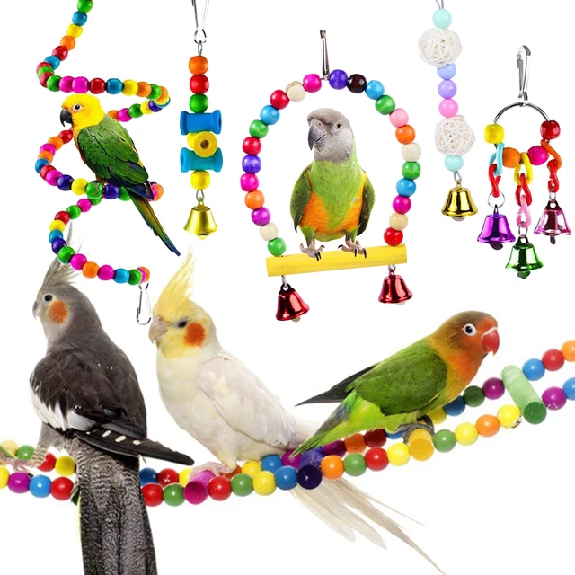 Parrot Chewing Colorful Linen Rope Toy Parrot Carambola Toy Resistant  Cockatiels Parakeets Bird Hangings Molar Toy DropShip - AliExpress