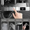 Piano Key Gun Gray Digital Display Shower System 4 Function Bathroom Rain Shower Combo Set with 3 Mode Bidet Sprayer 4