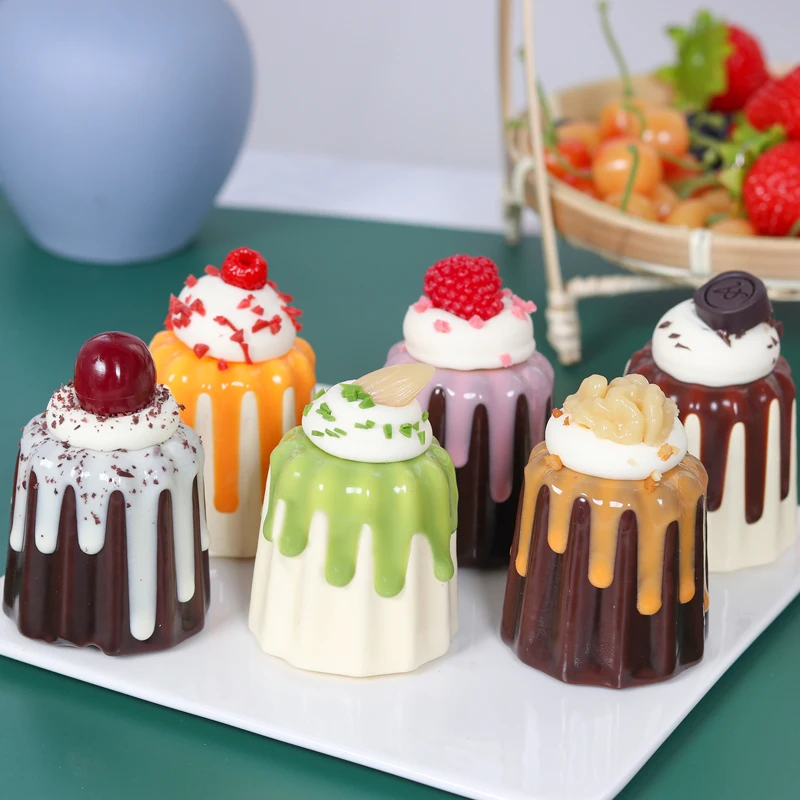 1PC Kitchen Food Toys Food Photography Props Food Model Artificial Fruit Cake Cookies Fake Food Decoration Tea Table Decoration FCYY-071
