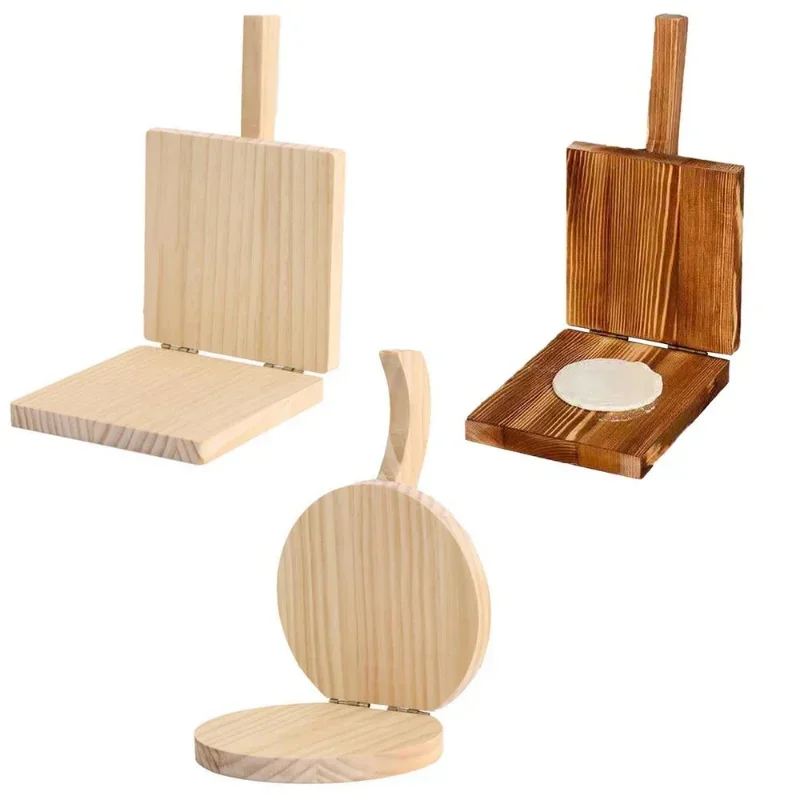 Dumpling Maker Tortilla Press Wooden Dough Press Quick Easy Mold Kitchen Tool
