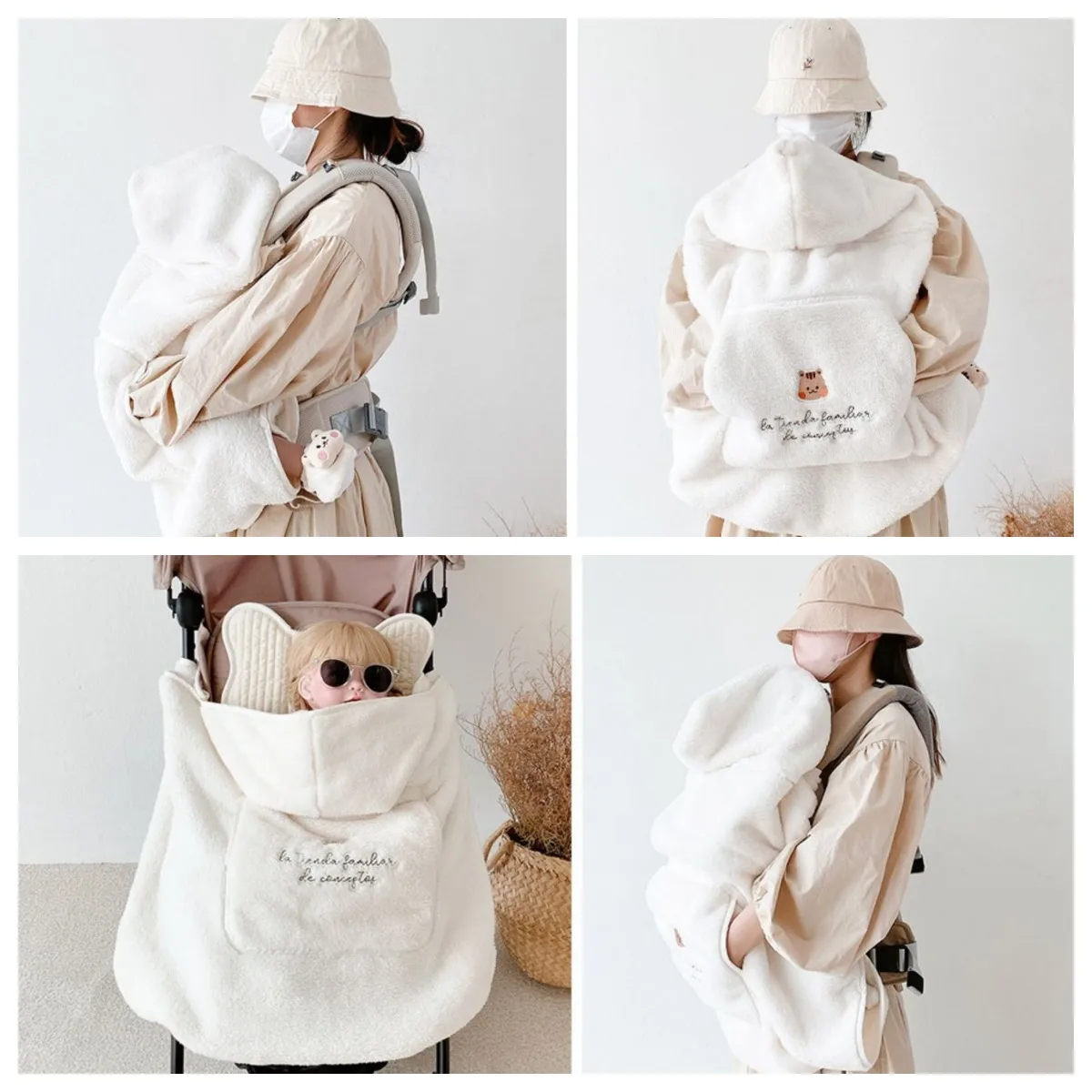 Swaddle Blanket Fleece Blanket Multifunctional Winter Windproof Warm Flannel Baby Blanket Coral Fleece Stroller Cover Infant Kids Nap Warm Quilt Swaddle Wrap swaddle blanket,fleece blanket