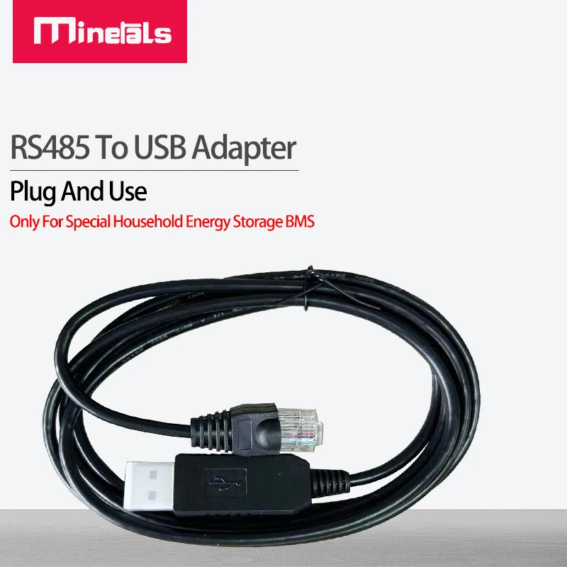 Adaptador Rs485 para Usb para Armazenamento Especial de Energia Doméstica Adaptador Bms Rj45 jk Bms Jbd