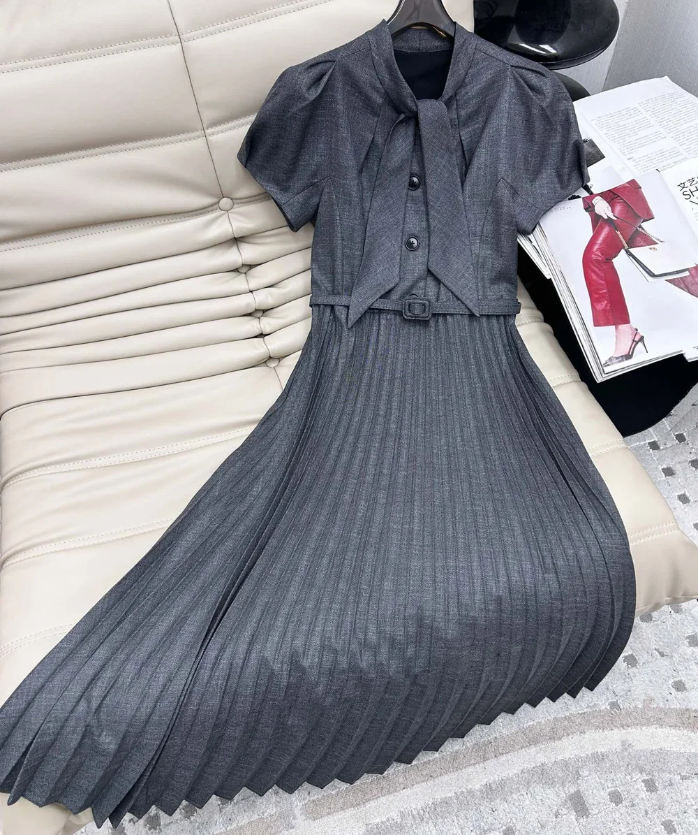 Robe de soirée longue blanche élégante de luxe pour femmes, restauration des anciennes manières, mode été 2025, robe midi, vêtements élégants 1