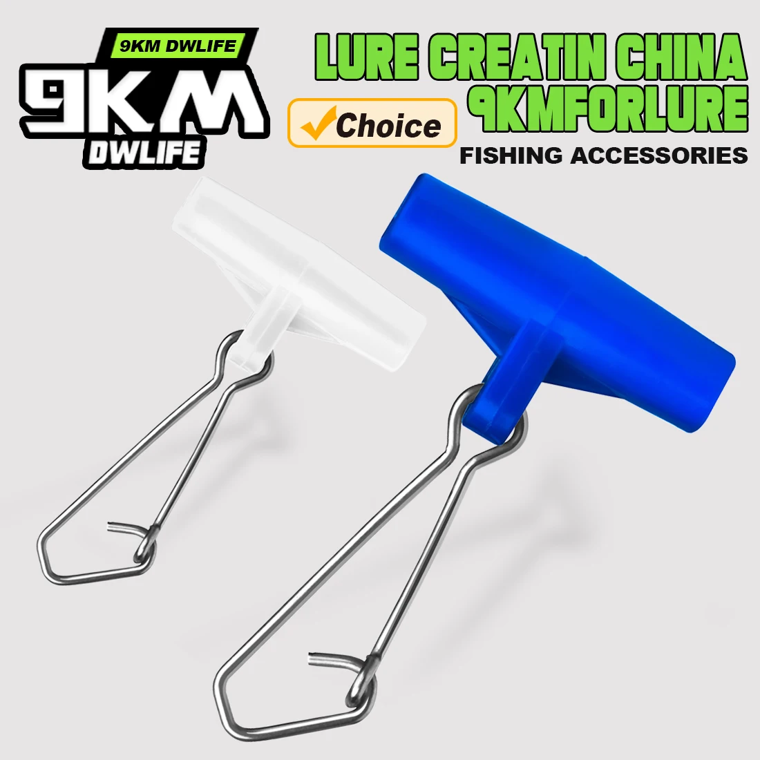 Coulisseaux pour plombs de pêche 9KM - 25 pièces avec clip accrocheur pour eau douce et mer