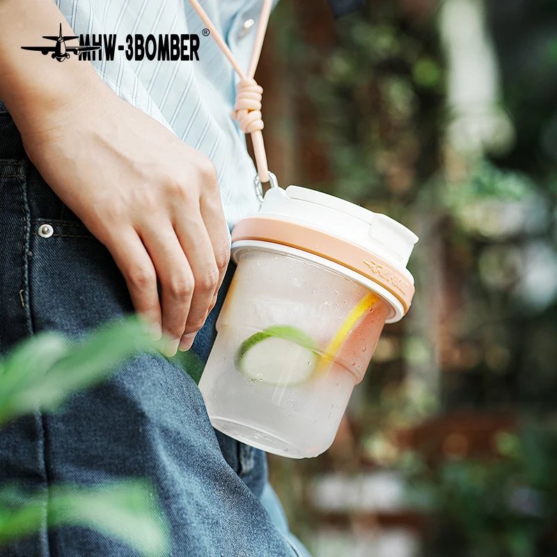 MHW-3BOMBER Water Bottle 530ml Ice Cool Portable Cold Brew Travel Cup Camping Iced Coffee Tea Infuser Adult Children's Bottles