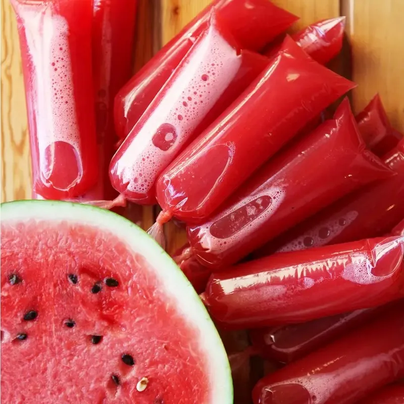 Ice Mold Ice Cream Molds 100pcs Disposable Ice Popsicle Mold Bags Ice Pop Bags Healthy Snacks Yogurt Sticks Candy