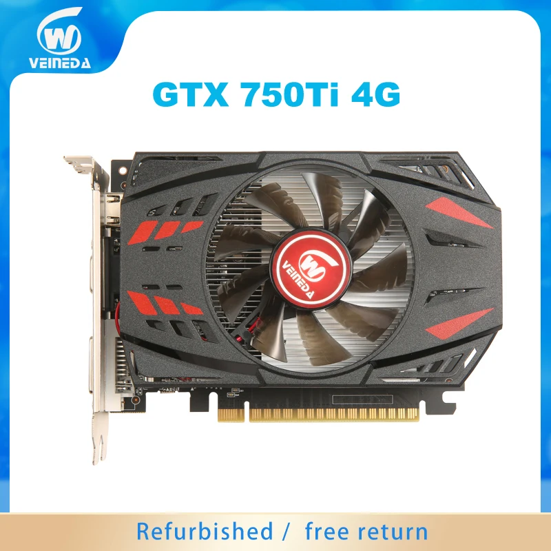 Scheda Grafica Veineda Gtx 750Ti 4Gb 128Bit Gddr5 Schede Video Schede Vga Computer Per Nvidia Geforce Game