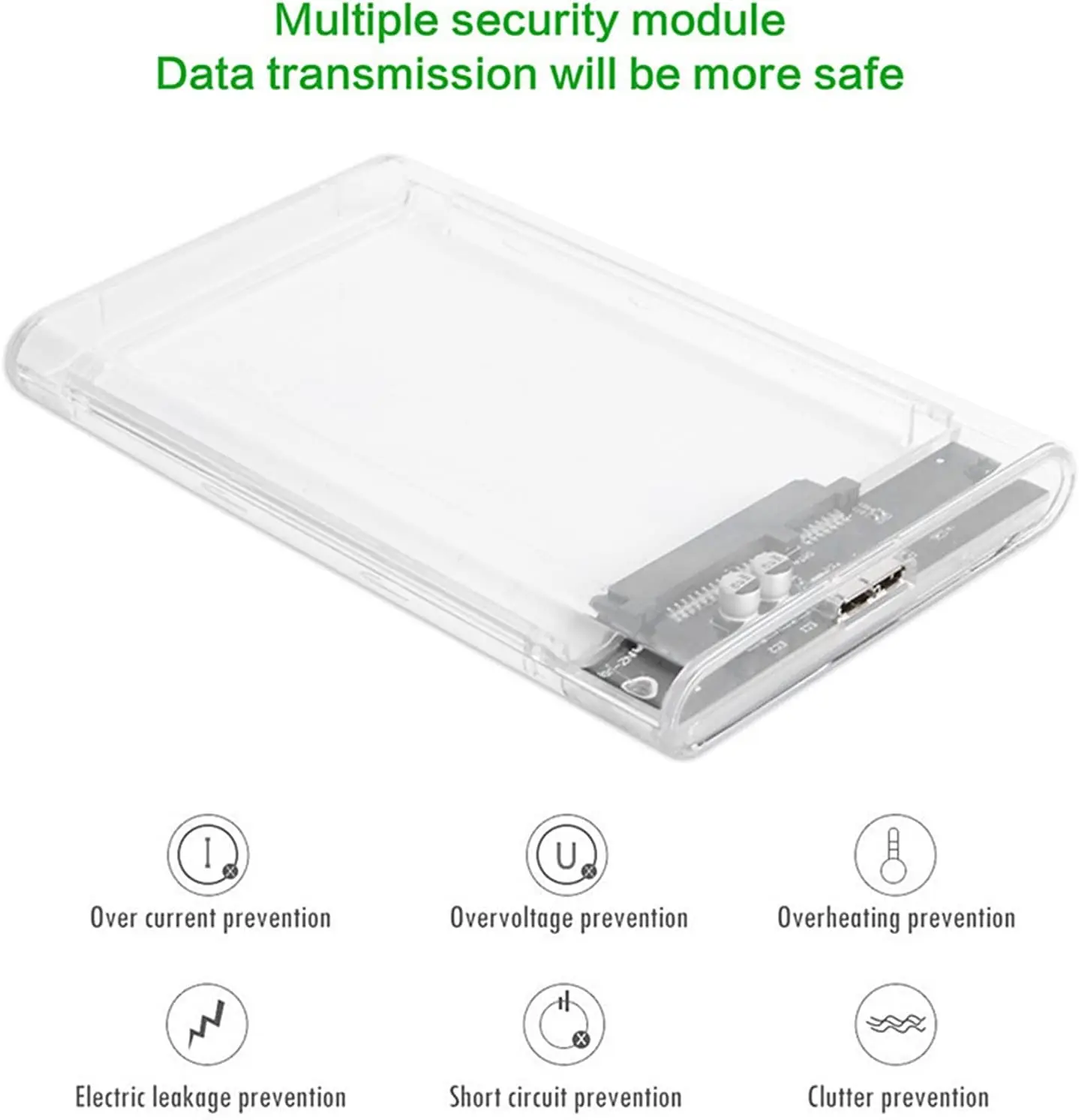 투명한 HDD 케이스 캐디 상자 HDD 인클로저 USB 3.0 USB 3.1 USB2.0 접합기 외부 하드 드라이브 상자에 2.5 SSD SATA