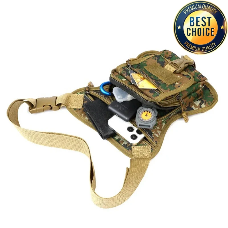 Waterproof Camouflage Motorcycle Leg Bag