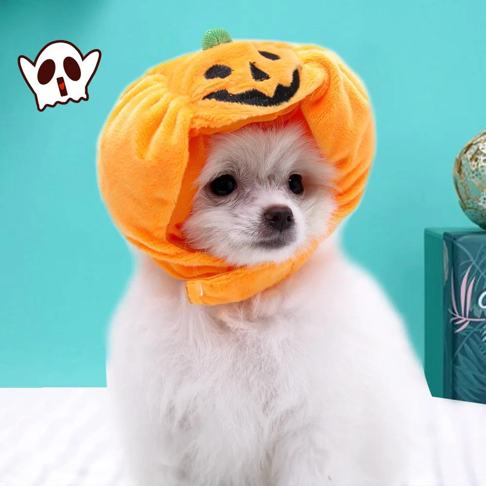 

Halloween Ghost Festival Decoration Headwear Supplies, Pet Cat and Dog, Pumpkin Hat, Small and Large Dog, Teddy Fa, Dog Birthday