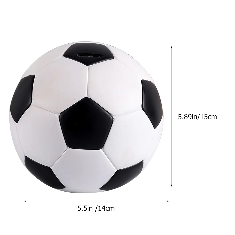 Large Capacity Football Piggy Bank Kids Coin Money Bank Boys Saving Bank Sturdy Vinyl Material Desk Decoration Money Boxes Home 6