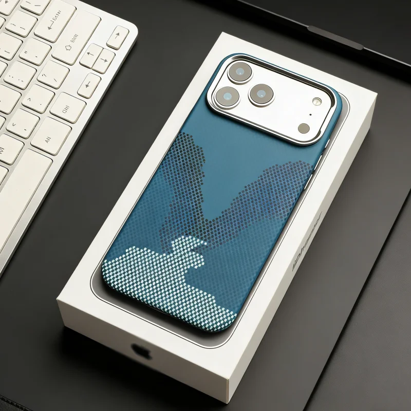 รูปสินค้า เคสแม่เหล็กคาร์บอนไฟเบอร์ ป้องกันการกระแทก ชาร์จไร้สาย iPhone 17 Air 16 15 14 13 12 Pro Max