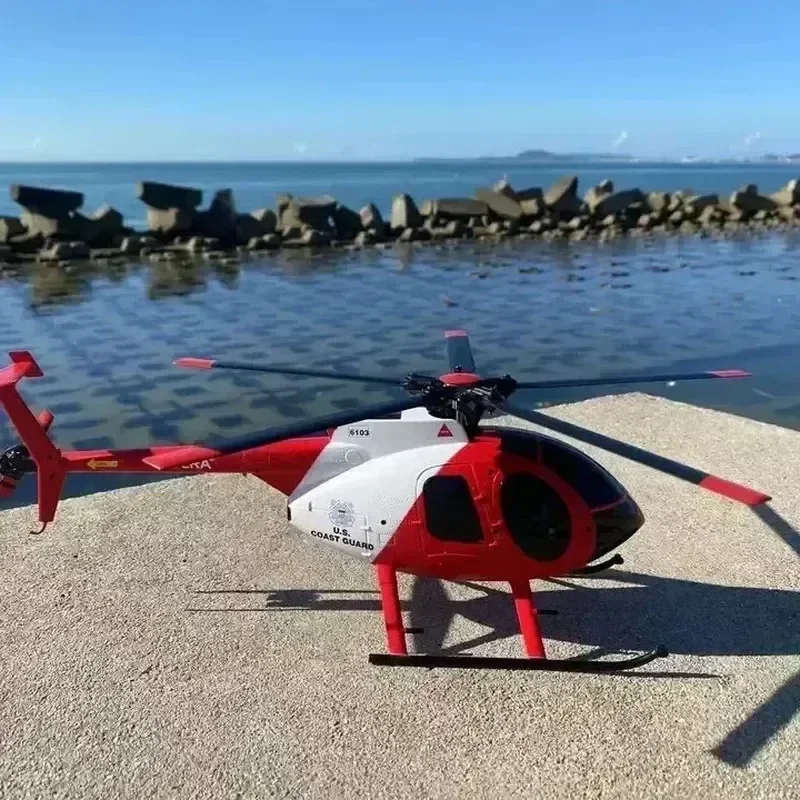 Remote-controlled Helicopter Rc Era 1:28 Md500 Dual Brushless C189 Tusk Simulation Aircraft Outdoor Model Children Birthday Toys 4