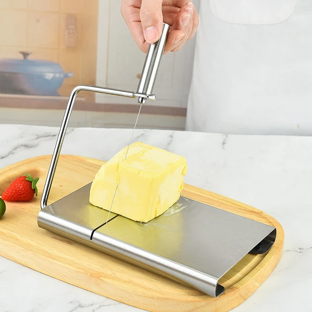 Portable Cheese Butter Slicer Cutter Handheld Stainless Steel Slicer Cheese  Dispenser Divider Cooking Kitchen Hand Tool - AliExpress