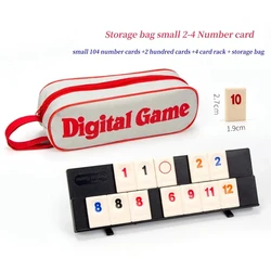 Deluxe Rummy Cube Set with 4 Racks and Portable Case - Classic Family Travel Game (Set)