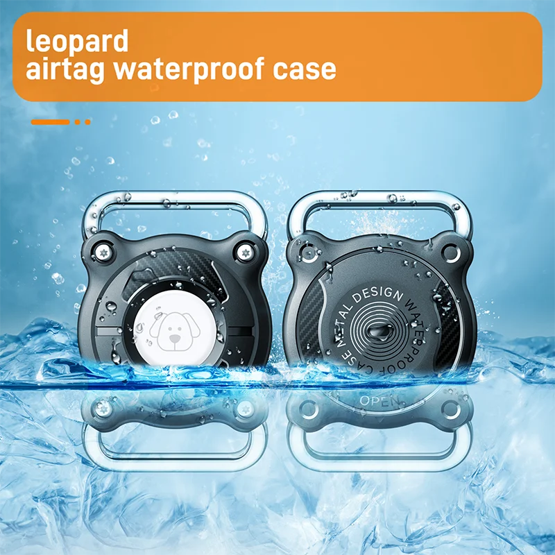Vothoon Waterproof Case for Apple Airtag Protective Case Cover for Dog Cat Locator Tracker Anti lost Device Keychain 3