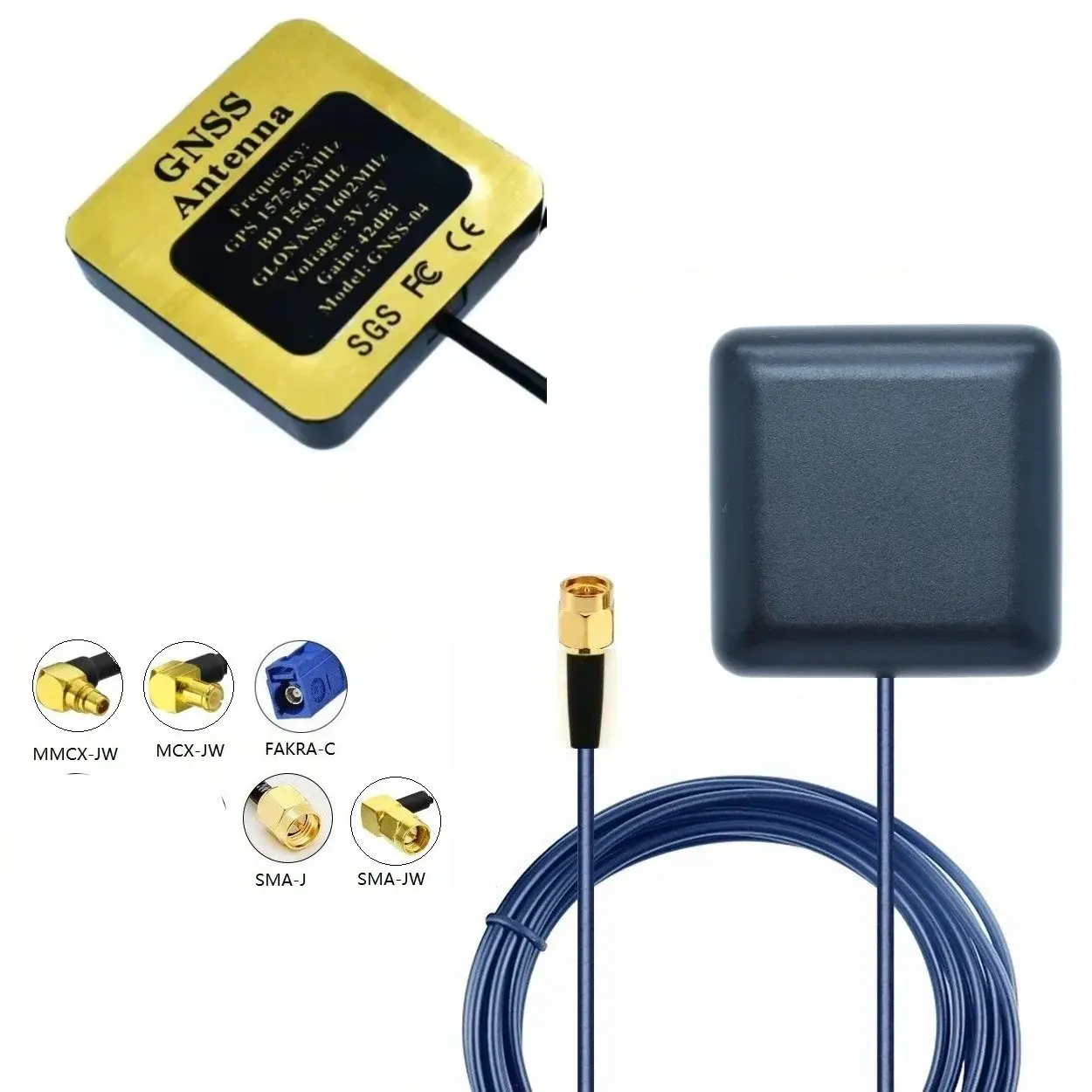 Antenna Signal Booster Hf Antenna Qrp Antenna Wifi Antenna Ham Radio Antenna Soft Antenna Lora Antenna Outdoor Antenna Shortwave Antenna Lte Antenna Telescopic Antenna Two Way Radio Antenna Radio Antenna 4g Antenna 42dbi High Precision Four-star GNSS External Antenna GPS+BD+GLONASS+Galileo Satellite Signal Reciver 3m Cable Waterproof NEO-M8N