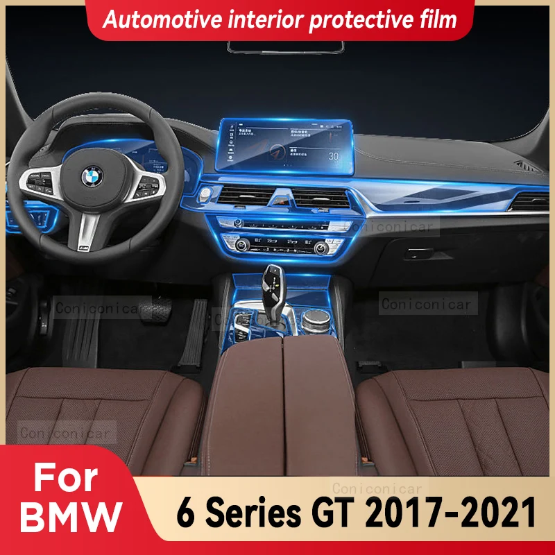 

For BMW G32 Sreies 6GT 2017-2021 Car Interior Center console Transparent TPU Protective film Anti-scratch Repair film Accessorie
