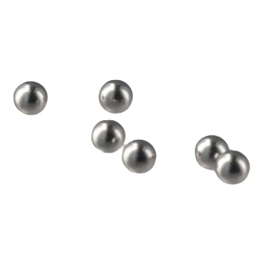 50Pcs 304 Stainless Steel High Precision Balls 2.5/3/5/6mm G25 Precision Steel Solid Beads Round Silver Metal Ball
