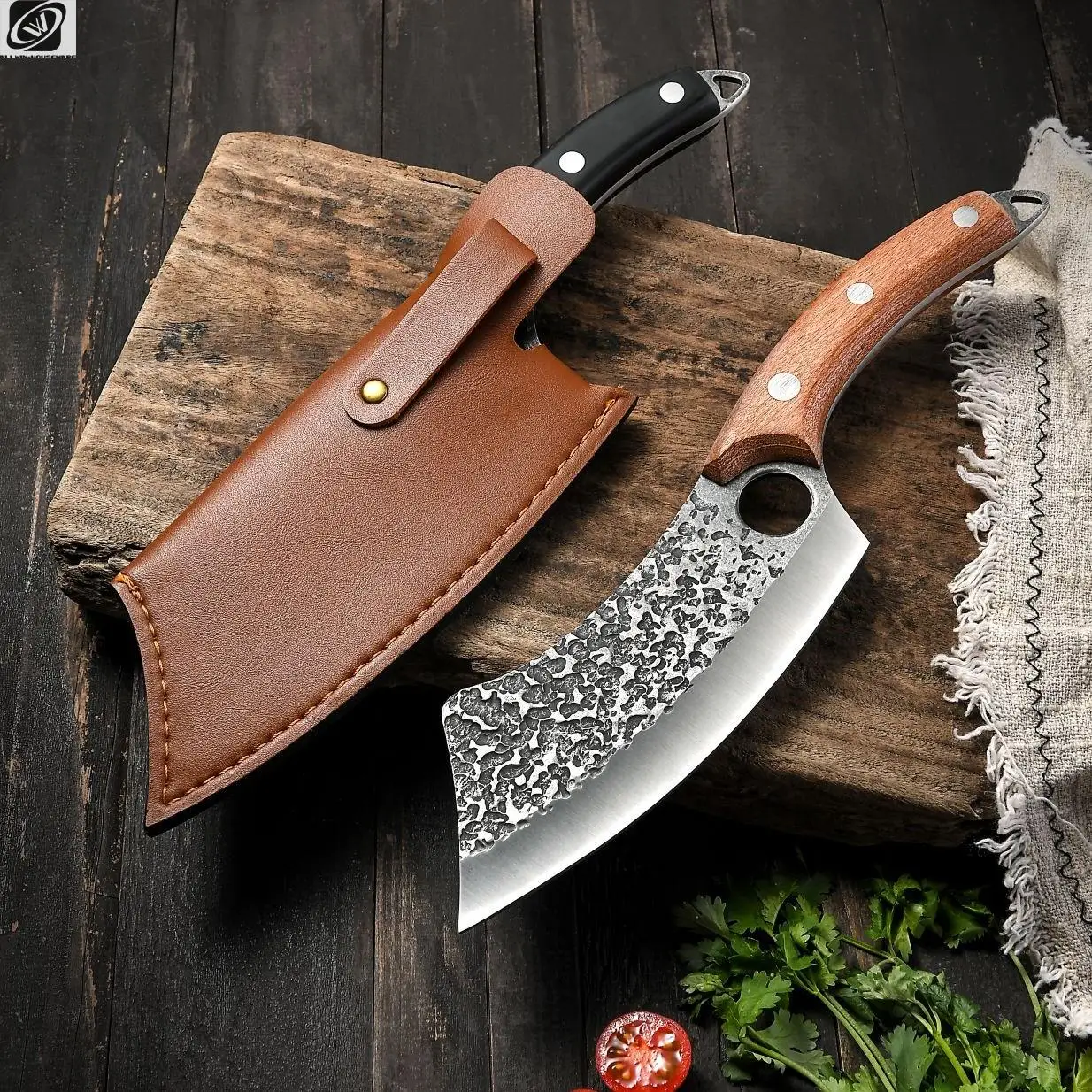 Chef Knife Stainless Steel Butcher Outdoor Hunting Kitchen Meat