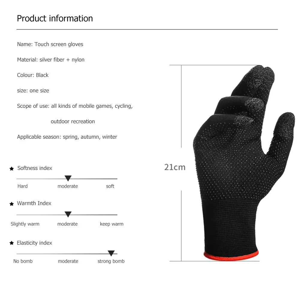 Unisex Anti Slip Touch Screen Gloves Breathable Sweatproof Knit Thermal Gloves Motorcycle Gloves Sports Full Finger