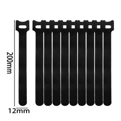 Reusable Nylon Cable Straps and Wire Organizers - Hook and Loop Fastening Ties (100 - Pack) - 30PCS (12x200mm)