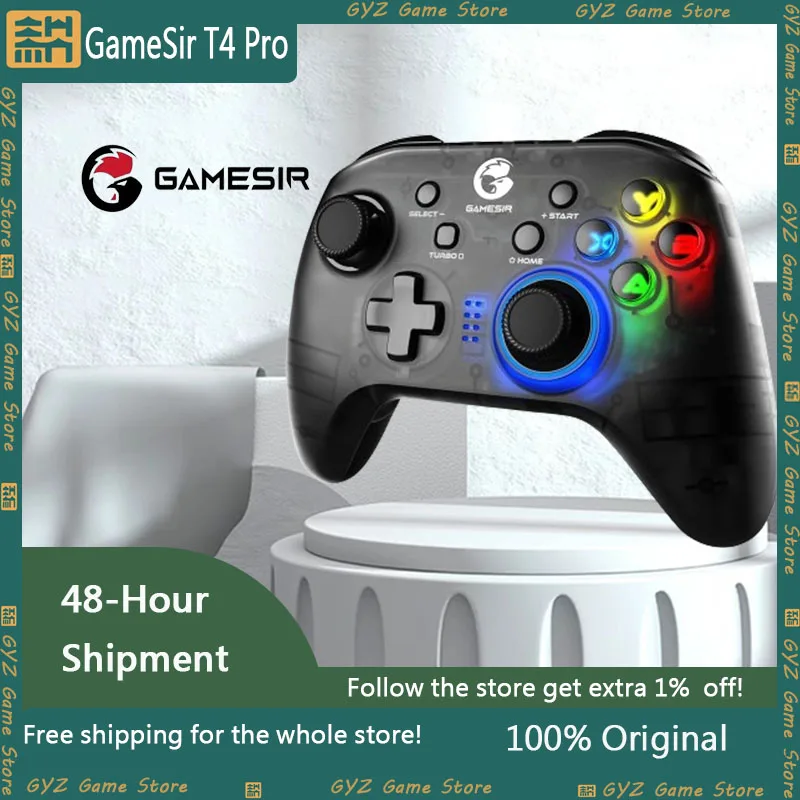 

Беспроводной игровой Bluetooth-Контроллер GameSir T4 Pro, 2,4g