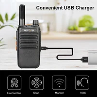 RETEVIS RB635 License-free Walkie Talkie PMR446/FRS Two-way Radio 2PCS USB Charger Business Walkie-Talkie for Hunting Factory 2