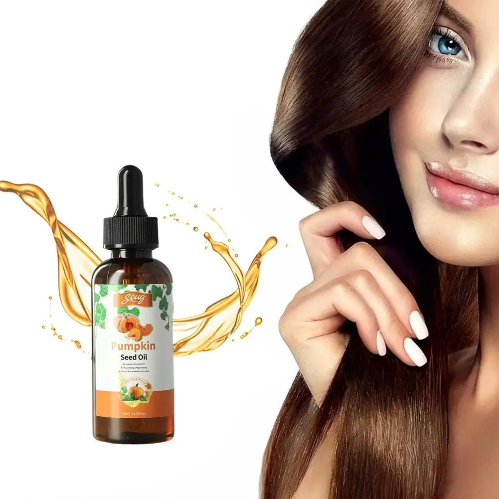 60ml Pumpkin Seed Oil Body Skin Nourishing Scalp Massage 1pcs Hair Cracked Damaged Health Repair Nourishing Dry