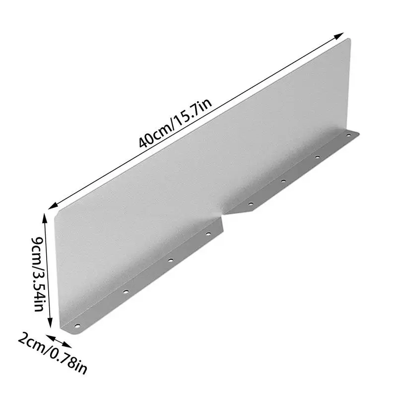 Roofing Gutter Guards Rainwater Diverter Plate Gutter Overflow Guard Downspout Roof Rain Guard Water Diverter for Flat Shingle
