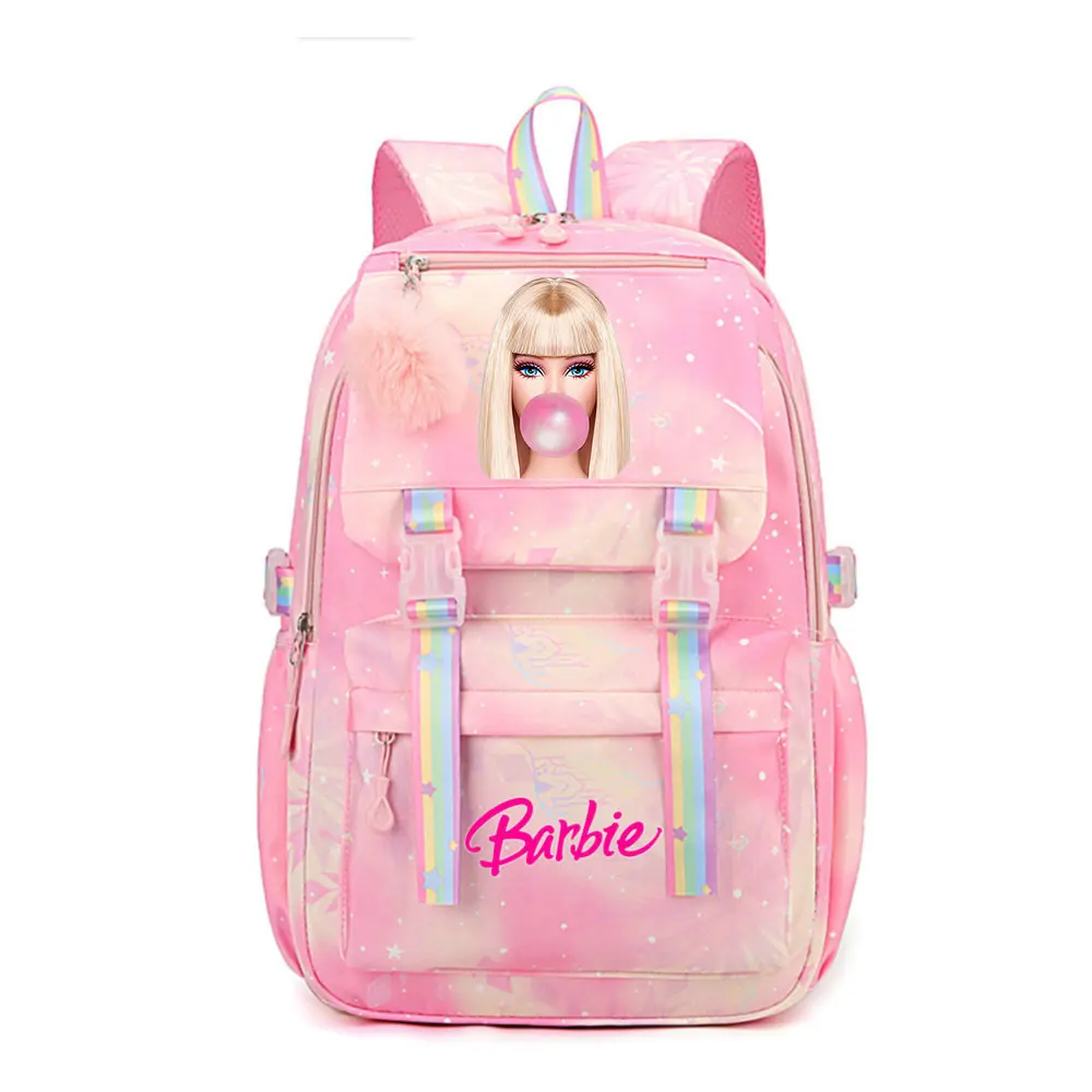 Children Backpack Barbie Boy Girl Kids School Book Bags Canvas Travel Laptop Backpack