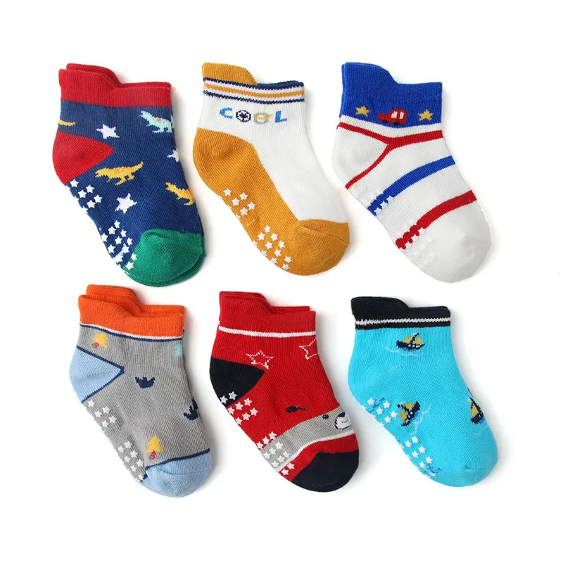 12 Pairs Non Slip Toddler Socks with Grip for Boys Girls Baby Infants Kids Anti Skid Cotton Crew Socks 1-7Years 2 Sa6a337fd827b41b6b7b4698228c940adB