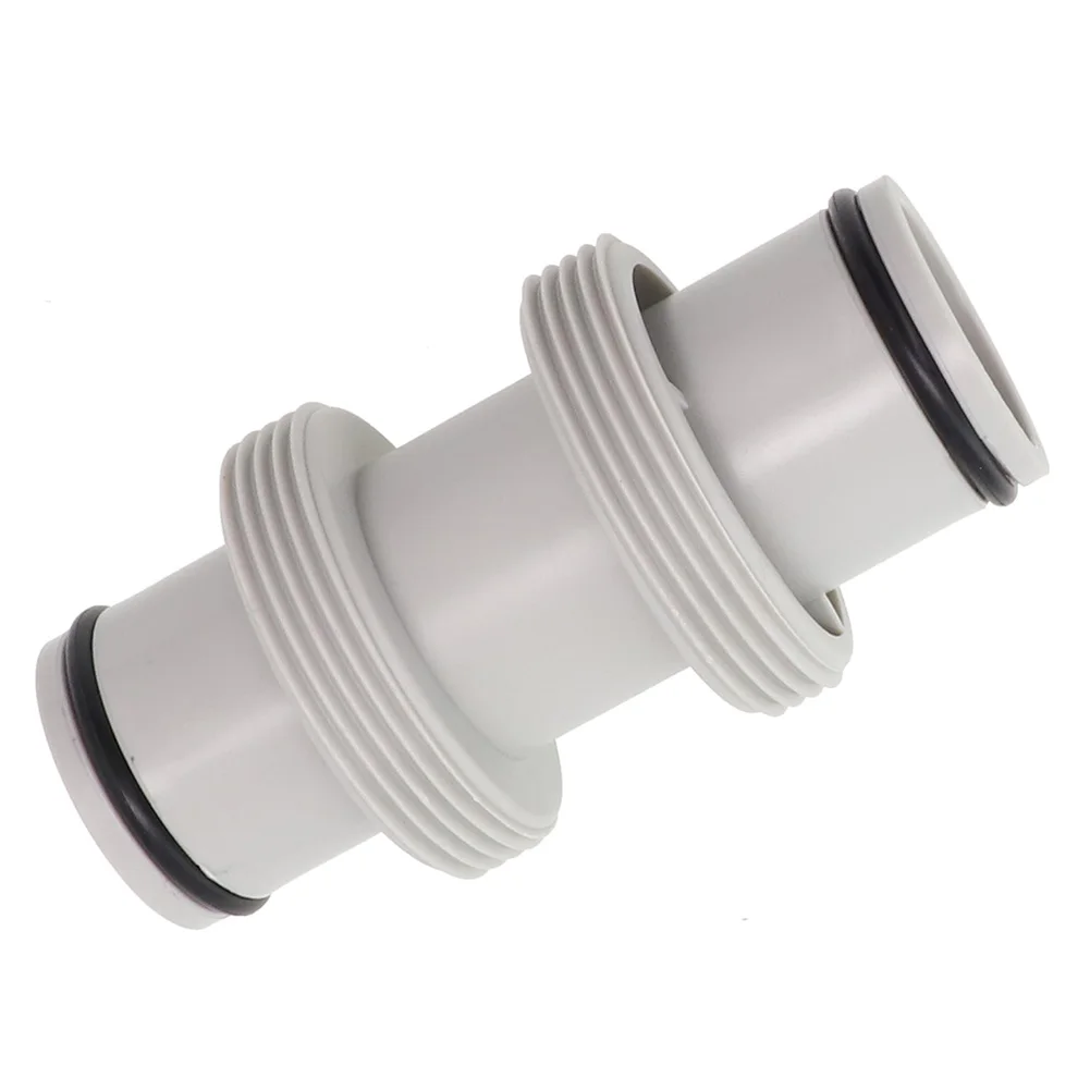 Pool Hose Coupling Hose Extension Adapter For Intex Split Hose Plunger Valve 1.5in To 1.5in Swimming Pool Straight Connector Plastic Adapter