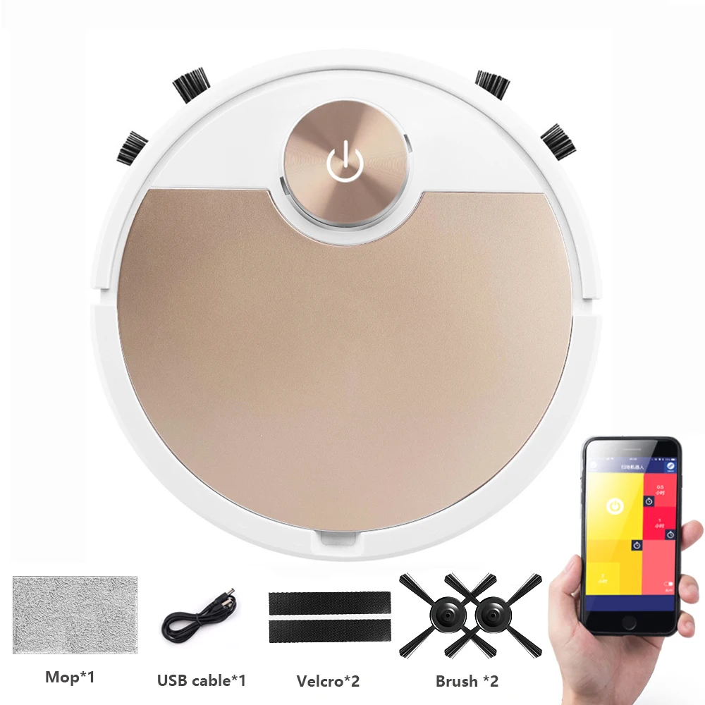 Robot Vacuum Cleaner Wireless 3 in 1 Cleaning Wet and Dry Smart Household Appliances Mop Cleaning Floor Vacuum Cleaner For Home 4