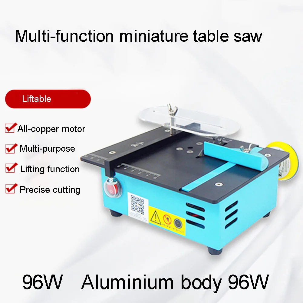 

96W 12-24V Blue Table Saw Generation 2 Premium Liftable Multifunctional Cutting Metal For Cutting Polishing Sanding US EU UK AU