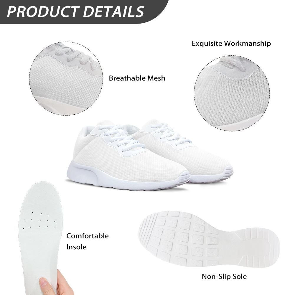 Personalized Women Shoes Summer Air Mesh Casual Ladies Flats Vulcanized Shoes Man Cozy Breathable Sport Shoe Running Customize
