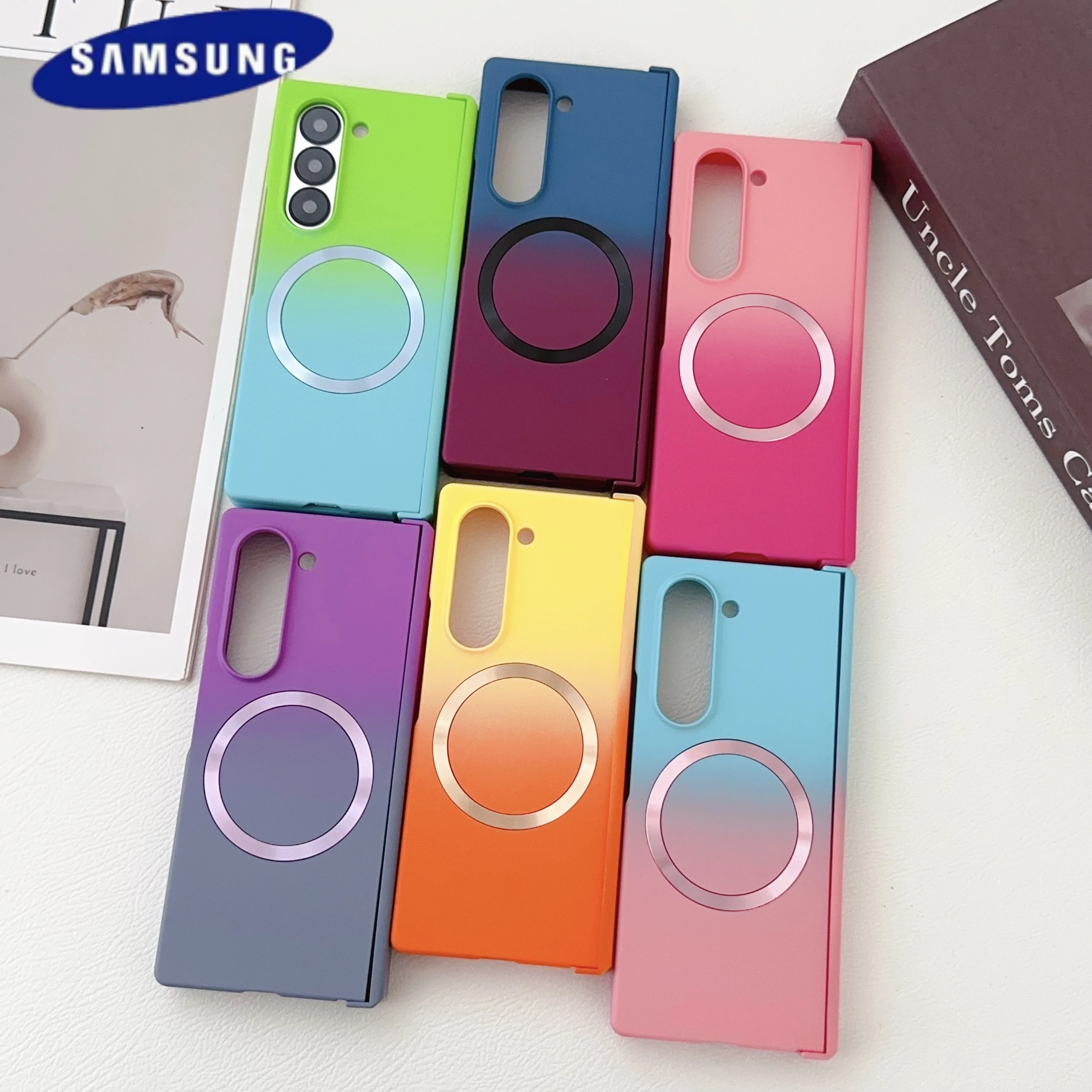 Magnetic Gradient Liquid Silicone Shockproof Luxury Case
