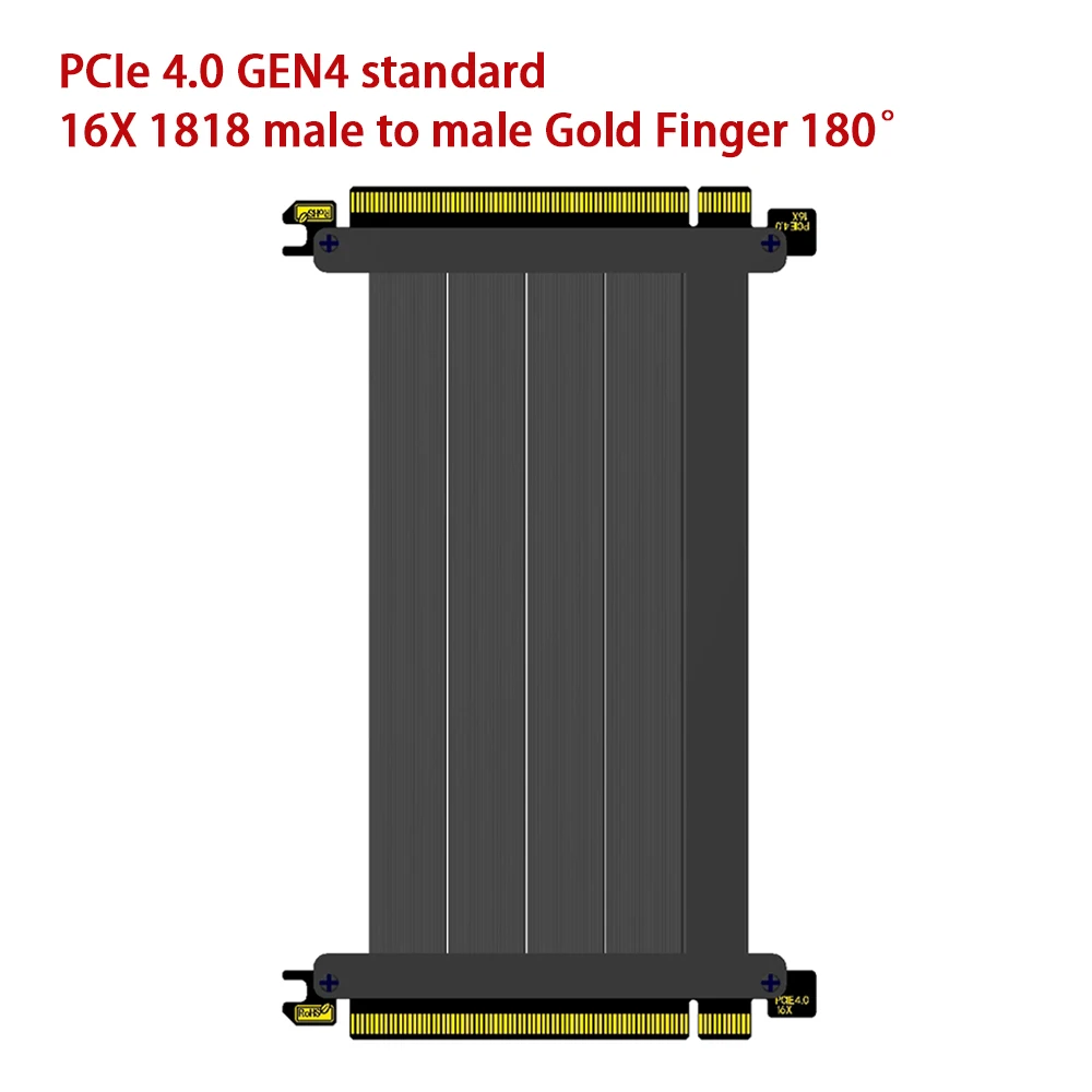 Cabo de Extensão para Placa Gráfica Pcie 4.0 16x Placa Vertical para 30 40 Placas Gráficas Série Completa Velocidade Máxima Novo 2024 - Imagem 6