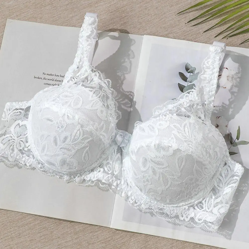Comfortable Lace Bras with Chest Pad Solid Traditional Adjustable Cover  Supernumerary Breast Everyday Wear Bras Women Supply - AliExpress