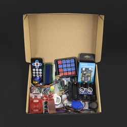 Comprehensive DIY Electronics Starter Kit with 40+ Projects and Online Tutorial (Carton package)