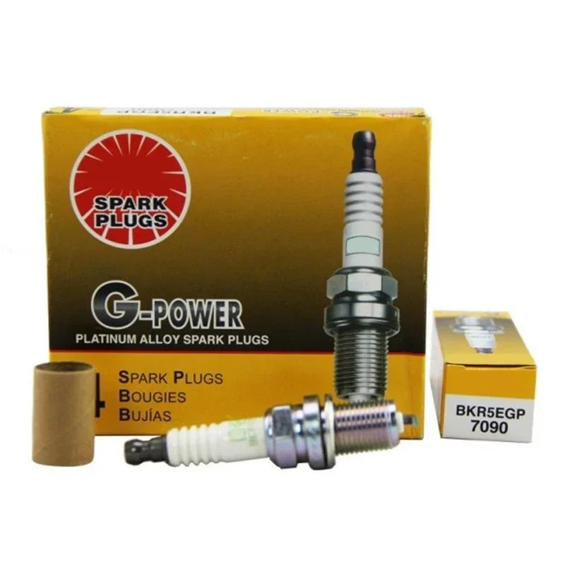

4/6PCS BKR5EGP 7090 Platinum Spark Plug For HYUNDAI KIA TOYOTA MAZDA INFINITI MITSUBISHI ACURA BENTLEY SUZUKI BKR5EGP-7090